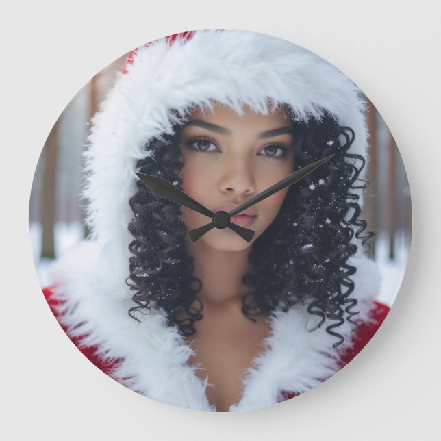 Relógio Grande Throw Pillow (Frente)