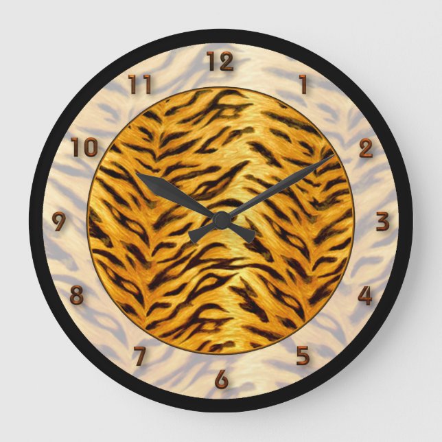 Relógio Grande Tiger Jungle Clock (Frente)