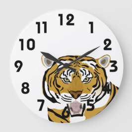 Relógio Grande Tiger Wall Clock