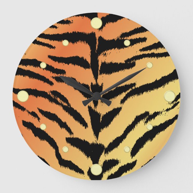Relógio Grande Tigre Impressão Wall Clock (Frente)
