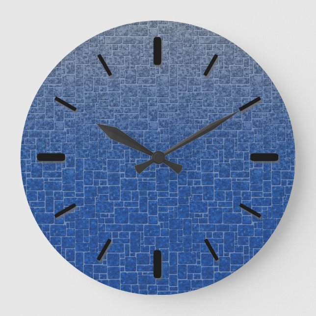 Relógio Grande tijolos de textura abstrato (Frente)