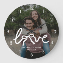 Tipografia Casal Amor Moderno Foto Personalizada