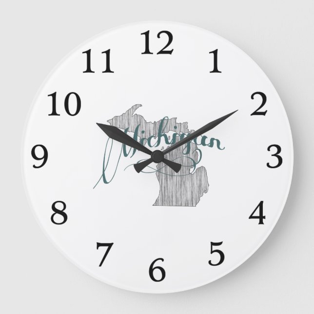 Relógio Grande Tipografia do Estado de Michigan (Frente)