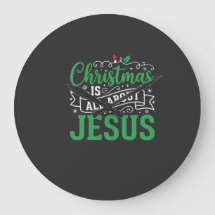Relógio Grande Tipografia Natal é Tudo Sobre Jesus