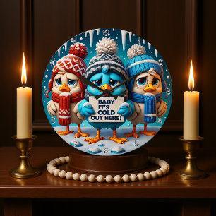 Relógio Grande Título: "Querida, está frio aqui fora