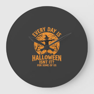 Relógio Grande Toda a Vida é um Espantalho de Halloween Feiticeir
