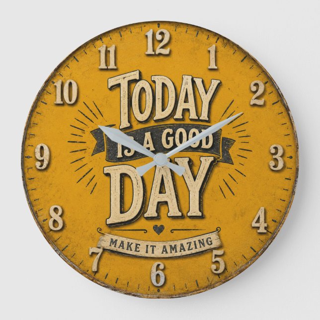 Relógio Grande Today Is a Good Day  (Frente)