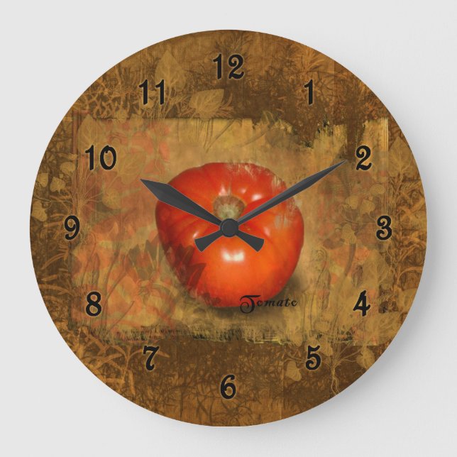 Relógio Grande Tomato Botânico (Frente)