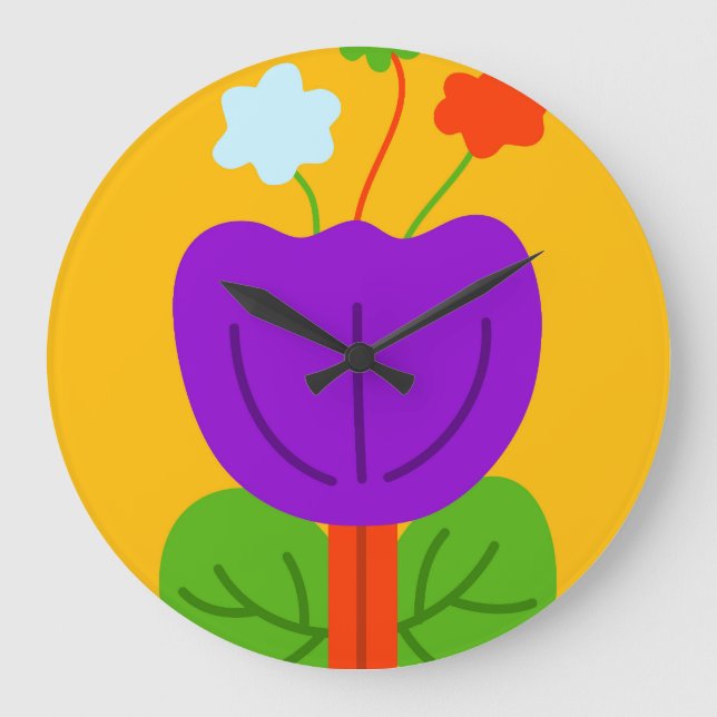 Relógio Grande Tons vibrantes (Frente)