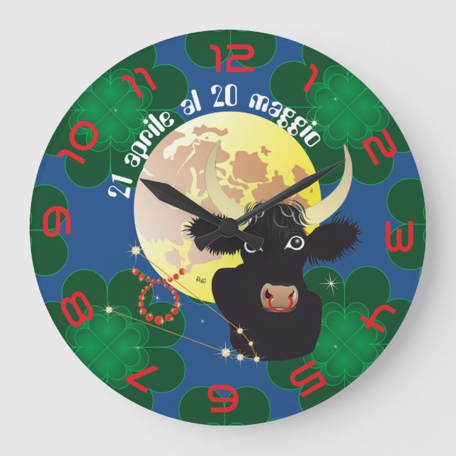 Relógio Grande Toro 21 al 20 Orologio Aprile maggio (Frente)