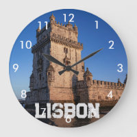 Torre de Belem ao pôr do sol em Lisboa, Portugal