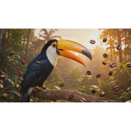 RELÓGIO GRANDE TOUCAN - RAINHA DO CAFÉ