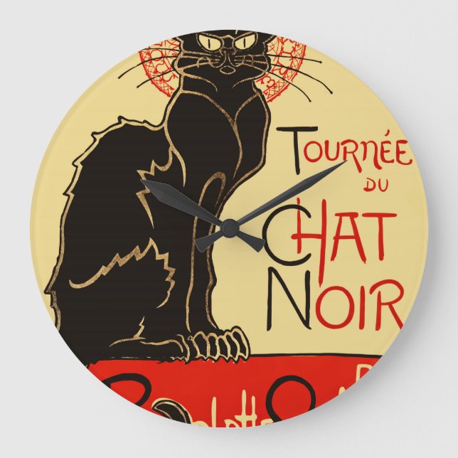 Relógio Grande Tournée du Chat Noir Art Nouveau (Frente)