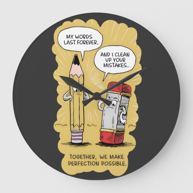 Relógio Grande Trabalho em equipe triunfo (Frente)