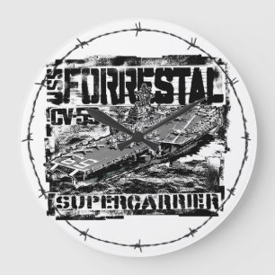 Relógio Grande Transportadora aérea Forrestal Acryall Clock