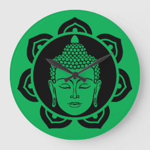 Relógio Grande Travesseiro de Meditação de Cabeça de Buda