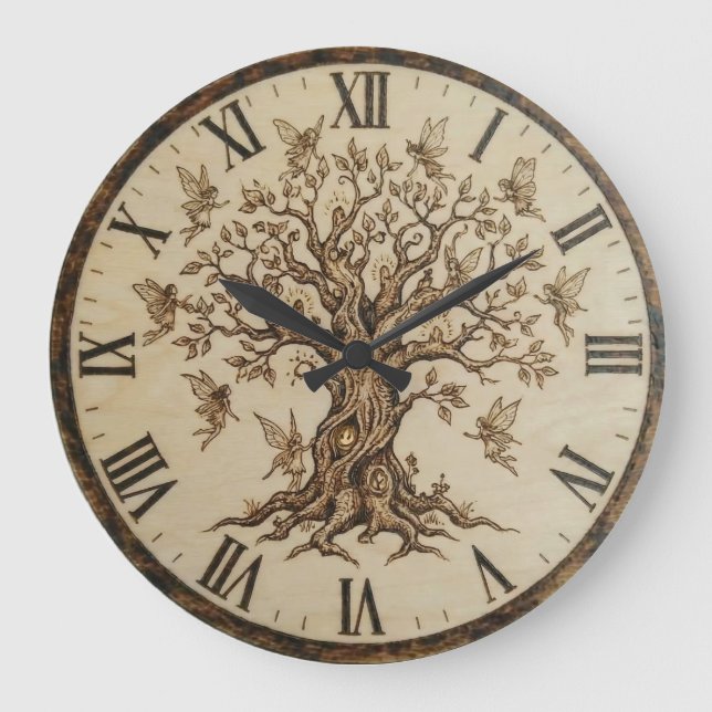 Relógio Grande Tree of Life Wall Clock (Frente)