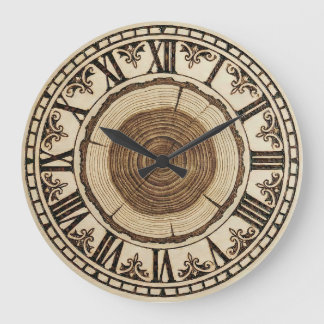 Relógio Grande Tree Rings Wall Clock