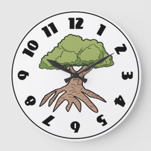Relógio Grande Tree With Long Roots Clock