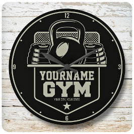 Relógio Grande Treinador Personalizado de Malhação GYM Kettlebell