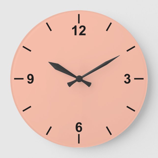 Relógio Grande Trend Color Molt Peach Large Wall Clock (Frente)
