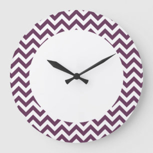 Relógio Grande Trendy Chevron Wall Clock