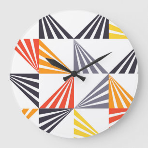 Relógio Grande triângulos Legal, únicos, tradicionais, urbanos,