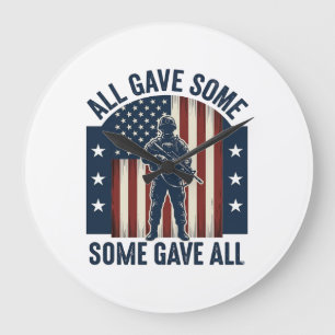Relógio Grande Tributo a Veterano Todos Deram Algo Alguns Deram T