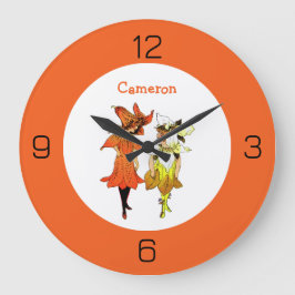 Relógio Grande Trillium Tiger-Lily Whimsical Flower Party Supply