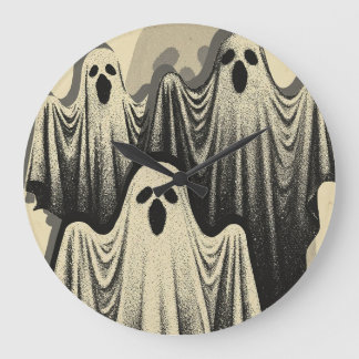 Relógio Grande Trío de Fantasmas Flutuantes Retrô