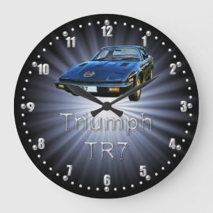 Relógio Grande Triumph TR7 Classic Car Wall Clock