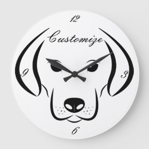 Relógio Grande Trocar no trovão do rosto do pino