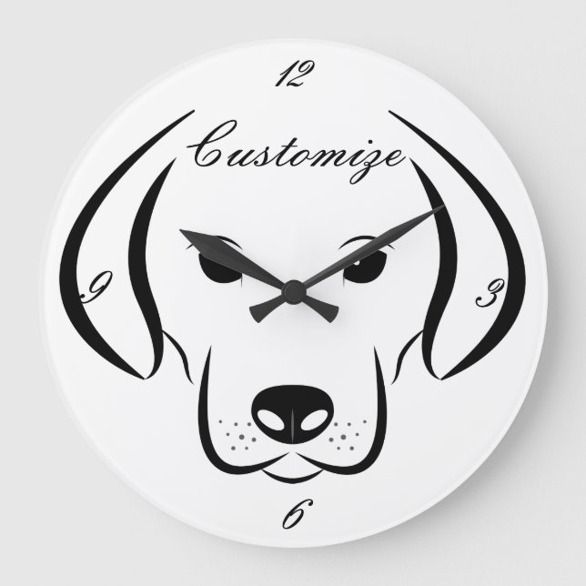 Relógio Grande Trocar no trovão do rosto do pino (Frente)