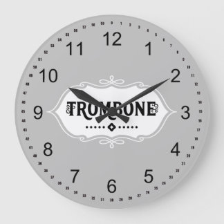 Relógio Grande Trombone Emblem