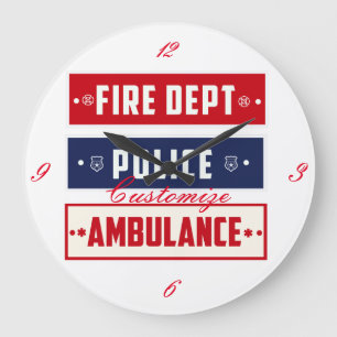 Relógio Grande Trovão da Polícia de Fogo Thunder_Cove