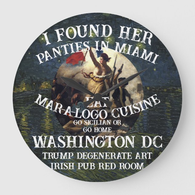 Relógio Grande Trump Panties Miami Catholic Church White (Frente)