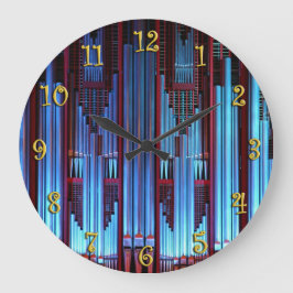 Relógio Grande Tubos azuis