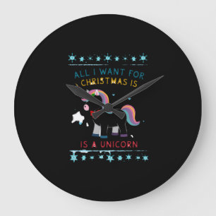Relógio Grande Tudo Que Eu Quero Para O Natal É Uma Camisola Feia