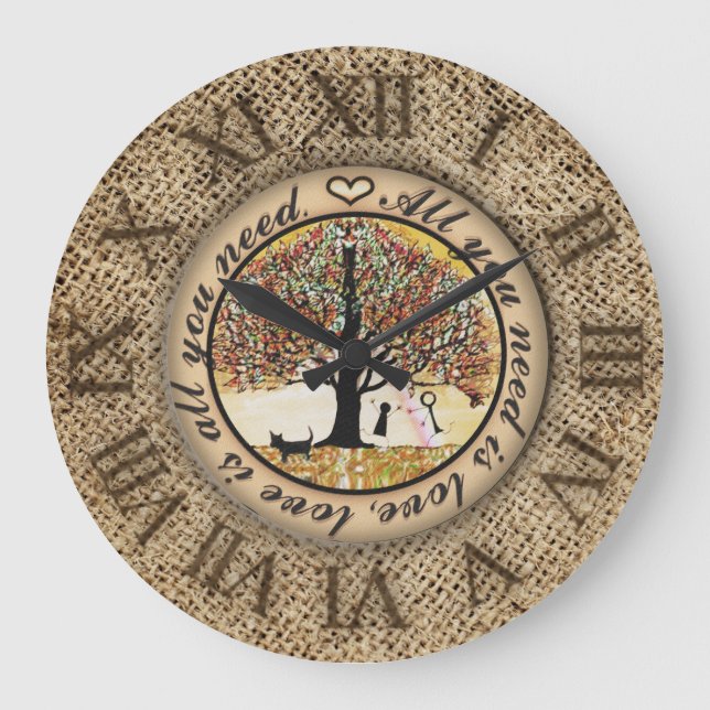 Relógio Grande Tudo que você precisa é amor (Frente)