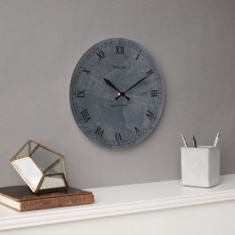 Relógio Grande Tuscan Slate #Pinterest Wall Clock