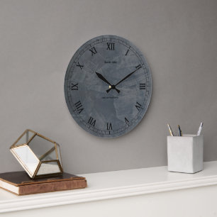 Relógio Grande Tuscan Slate #Pinterest Wall Clock