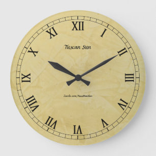 Relógio Grande Tuscan Sun Faux Finish 2.0