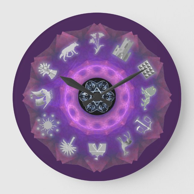 Relógio Grande Twelve Tribes (Frente)