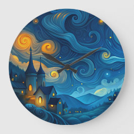 Relógio Grande Um céu noturno estrelado sobre os confins do país