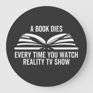 Relógio Grande Um Livro Morre Toda Vez Que Você Assiste A Realid