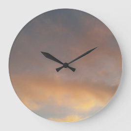 Relógio Grande Uma caminhada nas nuvens 2 nuvens cor-de-rosa num 