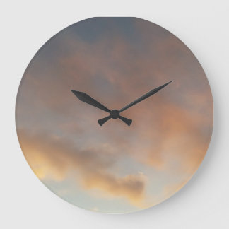 Relógio Grande Uma caminhada nas nuvens 3 nuvens cor-de-rosa num 