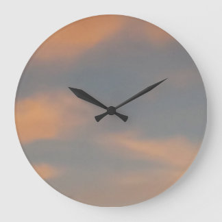 Relógio Grande Uma caminhada nas nuvens 6 nuvens cor-de-rosa num 