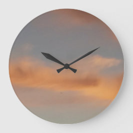 Relógio Grande Uma caminhada nas nuvens 7 nuvens cor-de-rosa num 