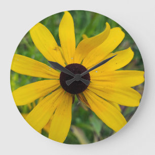 Relógio Grande Uma Flor Ondulada